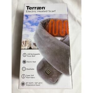 Terraen Electric Heated Scarf USB Rechargeable Power Bank NEW
